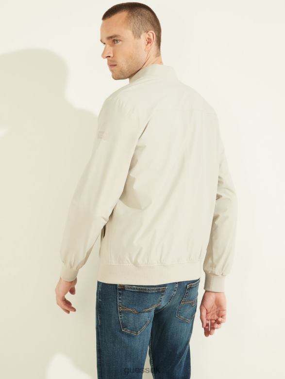 GUESS Men Comfort Flight Jacket Grey Boundary Apparel V28V64107