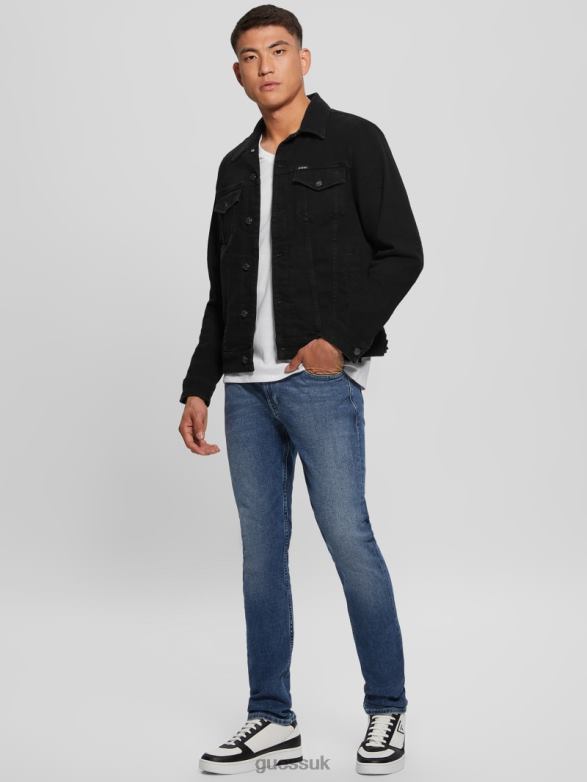 GUESS Men Eco Dillon Jacket Jailbreak Wash Apparel V28V63951