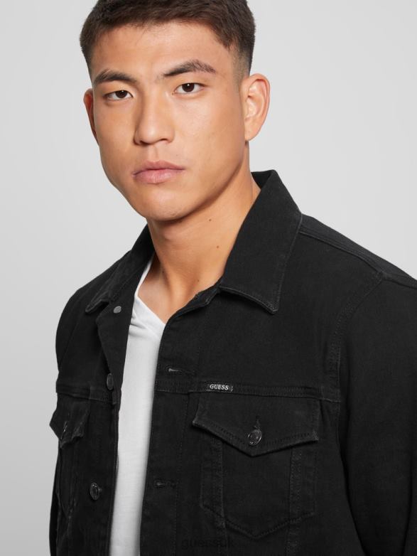 GUESS Men Eco Dillon Jacket Jailbreak Wash Apparel V28V63951