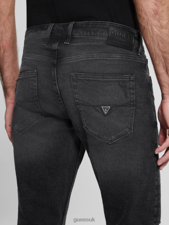 GUESS Men Destroyed Tapered Jeans Victory Apparel V28V64067
