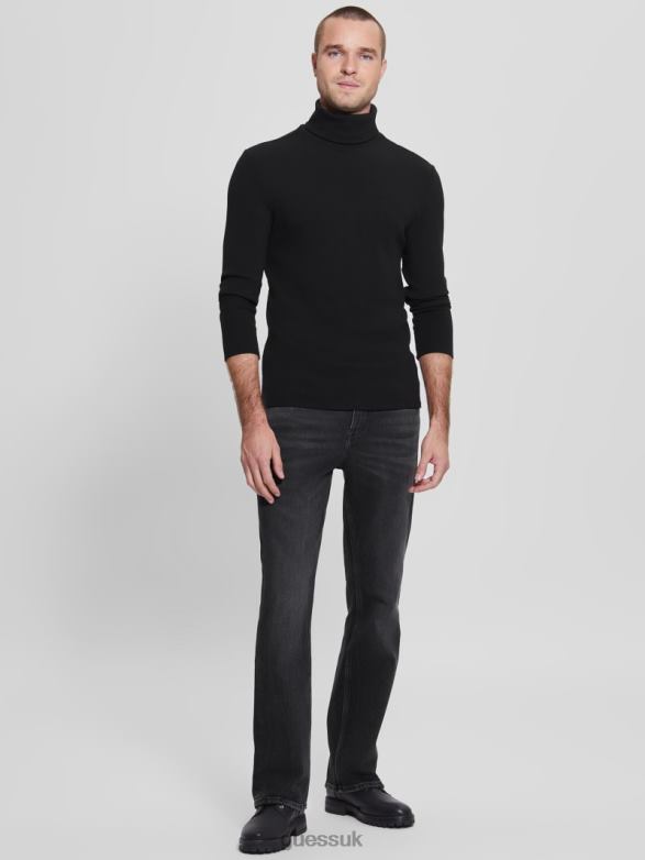 GUESS Men Eco Bootcut Jeans Dark Eclipse Apparel V28V64036