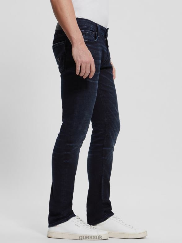 GUESS Men Eco Skinny Jeans Carbon Indigo Apparel V28V64006