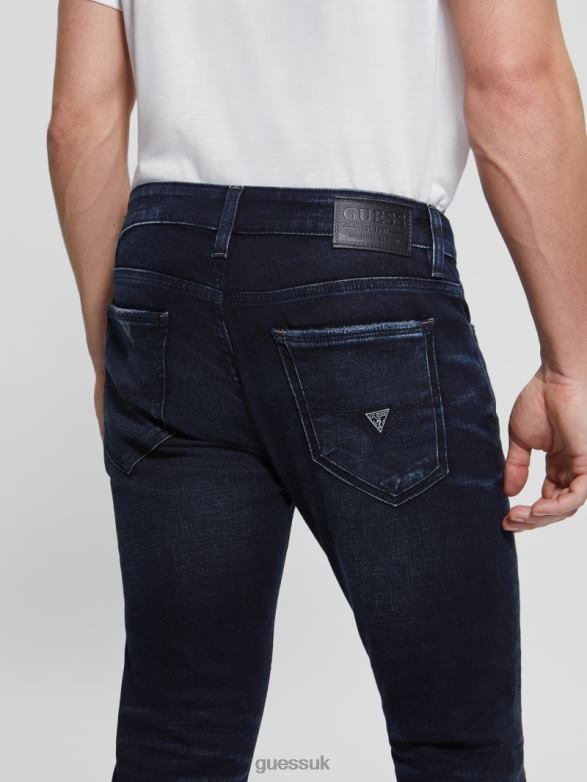 GUESS Men Eco Skinny Jeans Carbon Indigo Apparel V28V64006