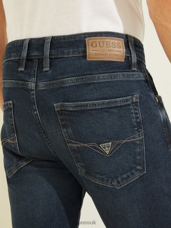 GUESS Men Eco Tapered Jeans Blackwater Apparel V28V64066