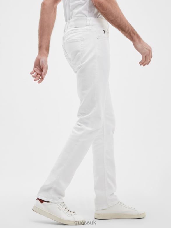 GUESS Men Eco Tapered Jeans Optic White Apparel V28V63954