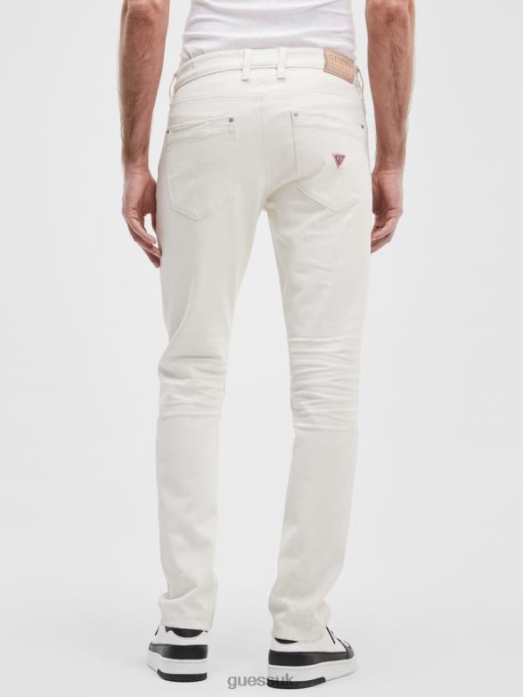 GUESS Men Eco Tapered Jeans Optic White Apparel V28V63954