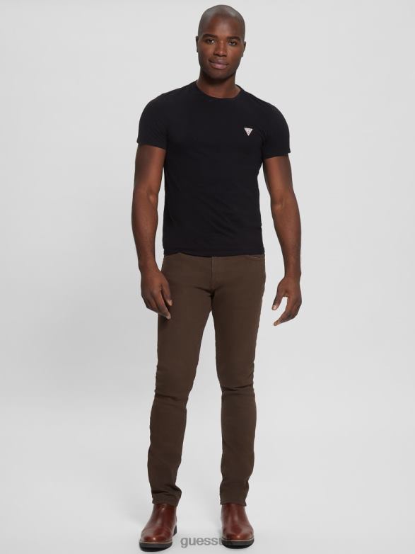 GUESS Men Eco Tapered Jeans Rich Coffee Multi Apparel V28V64074
