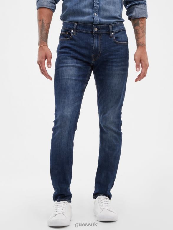 GUESS Men Faded Skinny Jeans Olvera Wash Apparel V28V63980