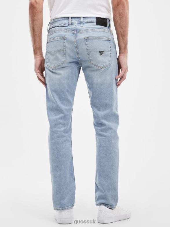 GUESS Men Faded Tapered Jeans Jackson Wash Apparel V28V63962