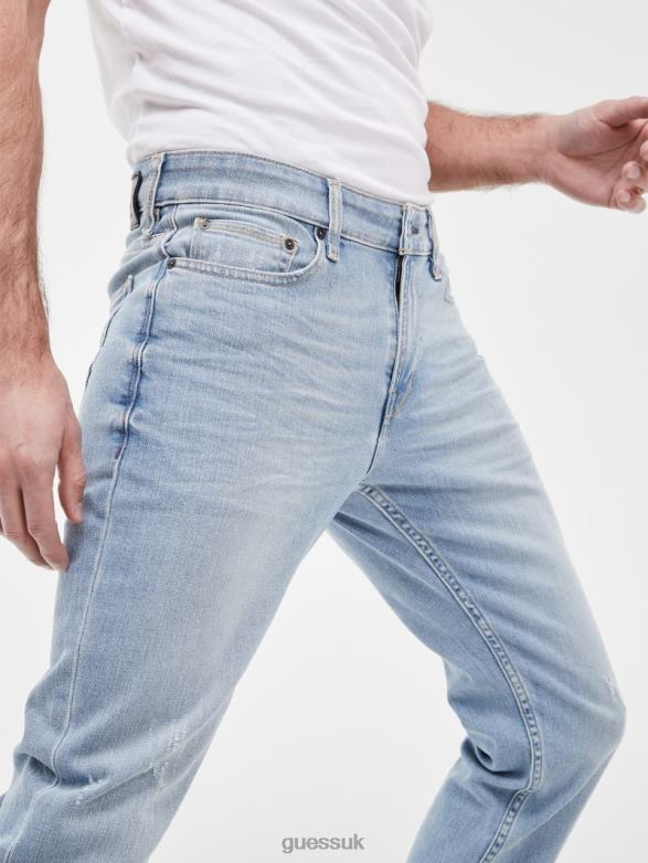 GUESS Men Faded Tapered Jeans Jackson Wash Apparel V28V63962