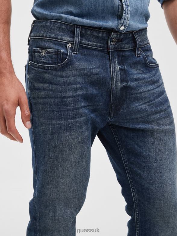 GUESS Men Regular Straight Jeans Inkwell Wash Apparel V28V63950