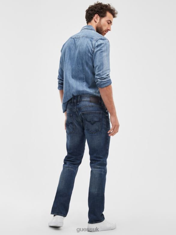 GUESS Men Regular Straight Jeans Inkwell Wash Apparel V28V63950