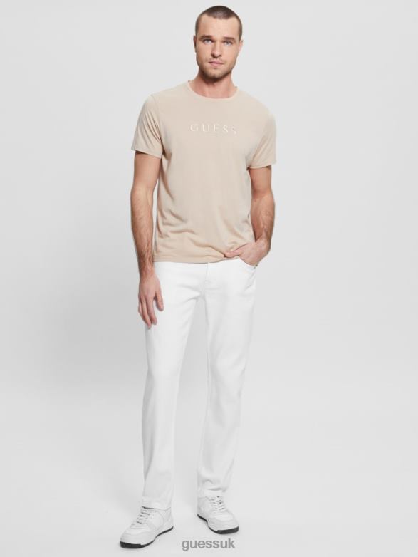 GUESS Men Straight Jeans Natural White Apparel V28V63957