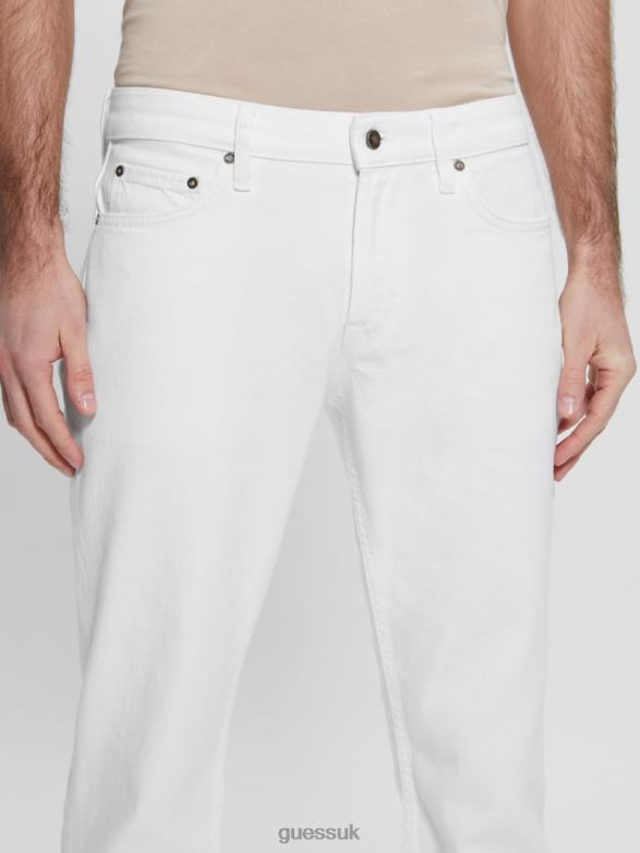 GUESS Men Straight Jeans Natural White Apparel V28V63957