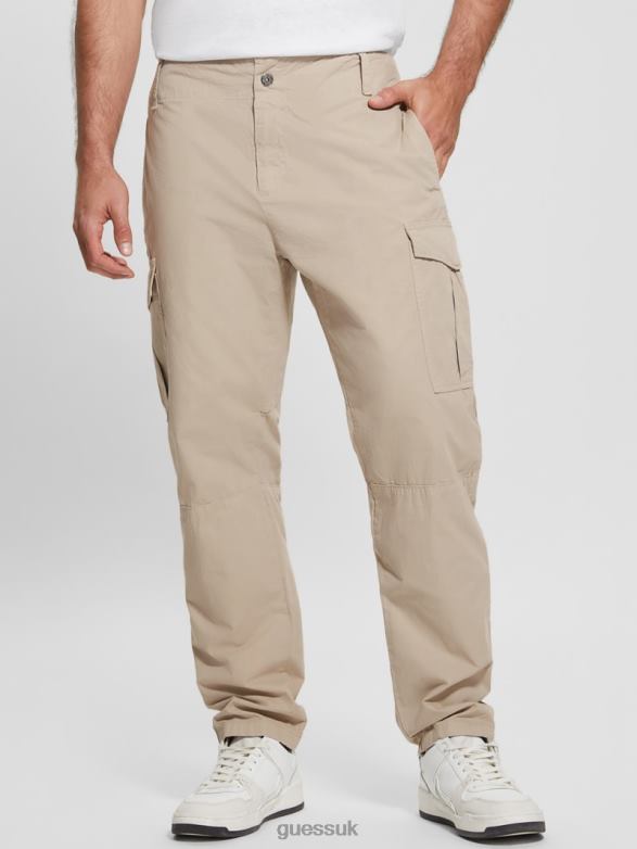 GUESS Men Carter Cargo Pants Pasadena Stone Apparel V28V64065