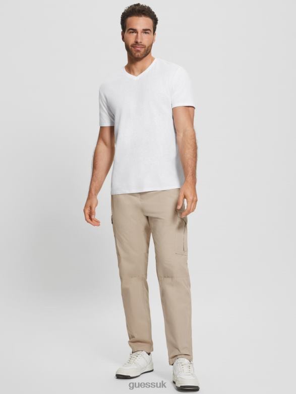 GUESS Men Carter Cargo Pants Pasadena Stone Apparel V28V64065
