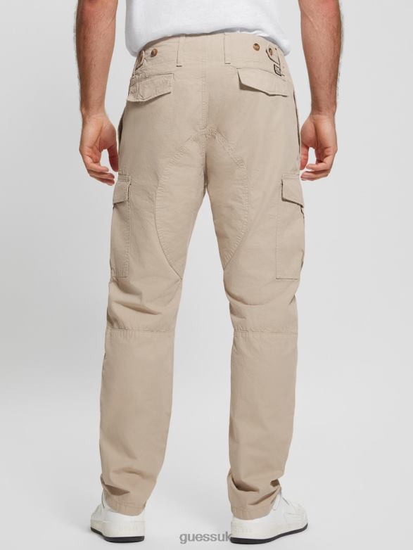GUESS Men Carter Cargo Pants Pasadena Stone Apparel V28V64065