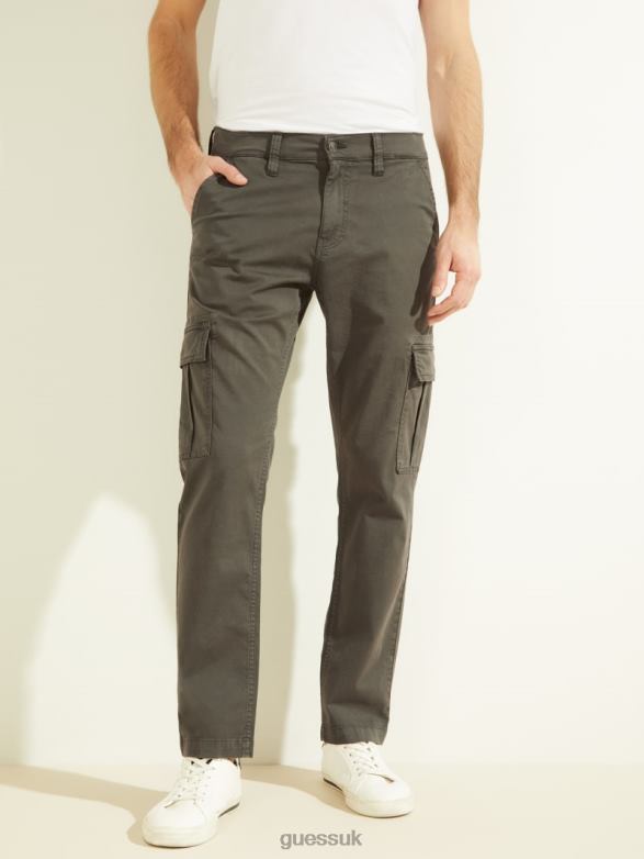 GUESS Men Lonta Classic Cargo Pants Hunter Green Multi Apparel V28V64128
