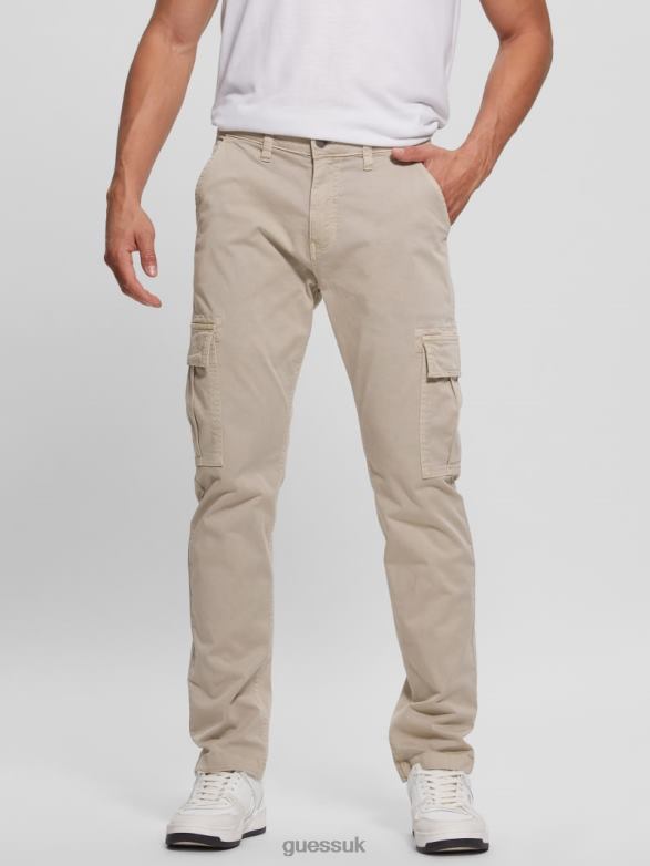 GUESS Men Lonta Classic Cargo Pants Pasadena Stone Multi Apparel V28V63968