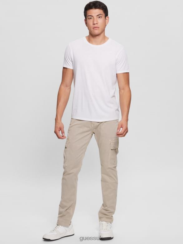 GUESS Men Lonta Classic Cargo Pants Pasadena Stone Multi Apparel V28V63968