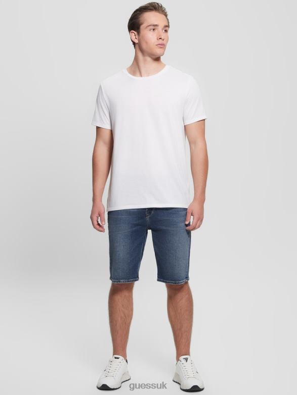 GUESS Men Slim Shorts Deep Reef Apparel V28V64019