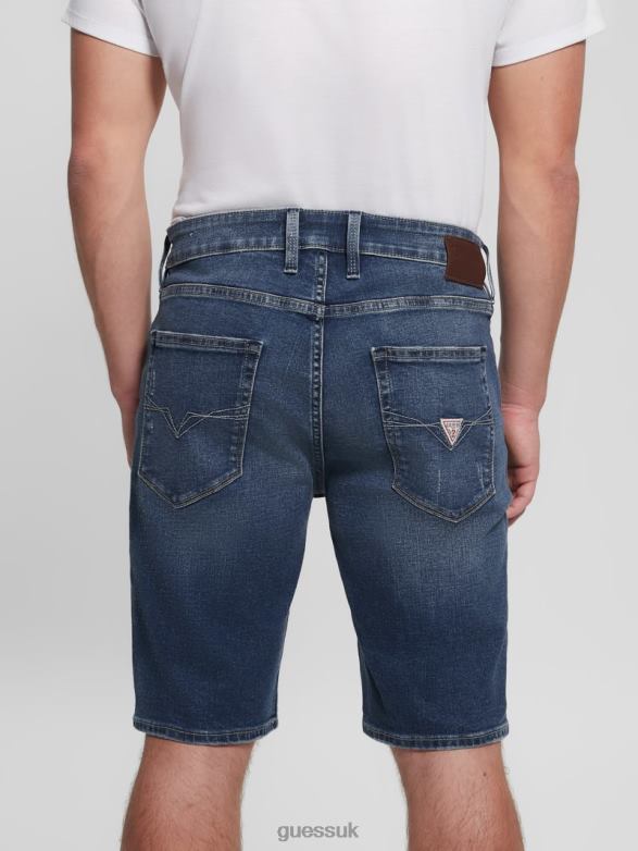 GUESS Men Slim Shorts Deep Reef Apparel V28V64019