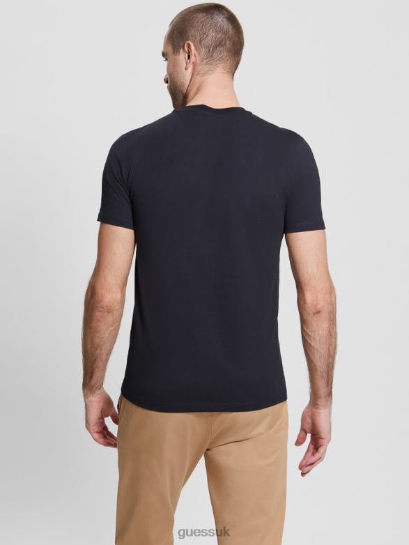 GUESS Men Eco Aidy Tee Bleu Elegant Apparel V28V64099