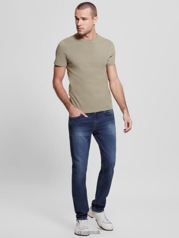 GUESS Men Eco Aidy Tee Mossy Green Apparel V28V64125