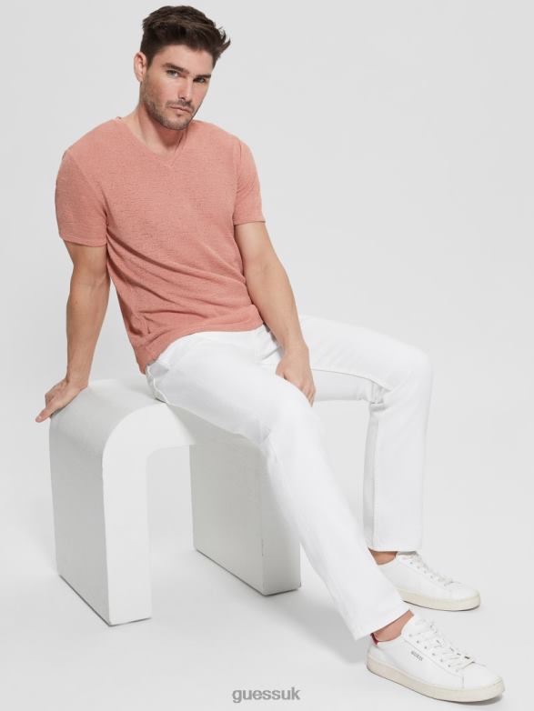 GUESS Men Gauze Tee Satin Rose Apparel V28V64021