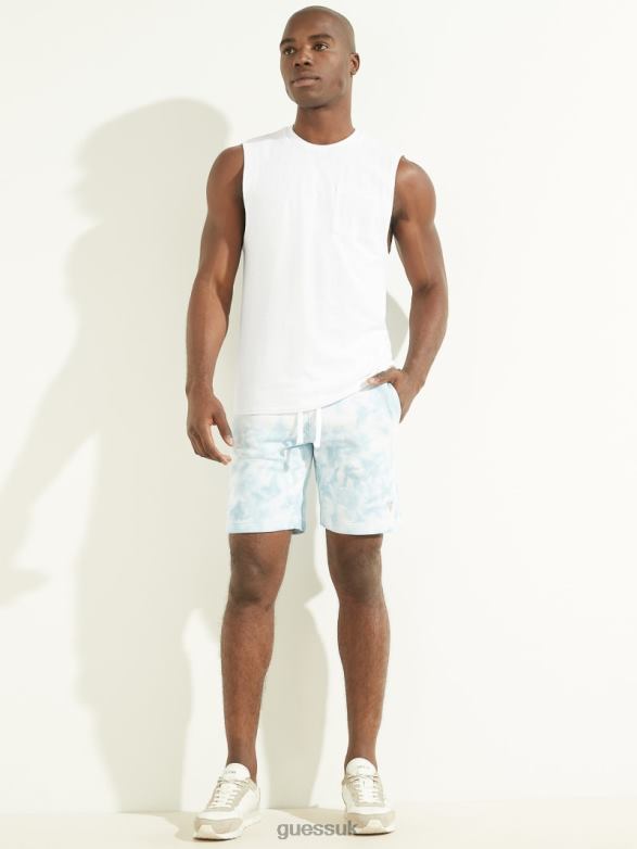 GUESS Men Hemp Cotton Muscle Tee Pure White Apparel V28V64049