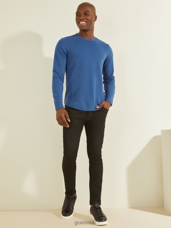 GUESS Men Zuma Long-Sleeve Tee Open Waters Apparel V28V64089