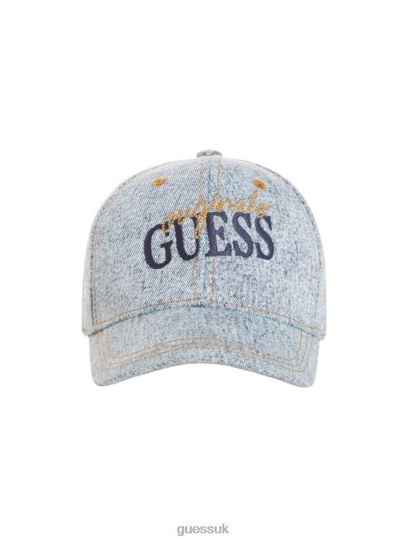 GUESS Unisex Originals Acid-Wash Dad Hat Go Jackie Acid Wash Accessory V28V63803