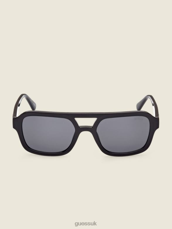 GUESS Unisex Originals Aviator Sunglasses Black Accessory V28V63700