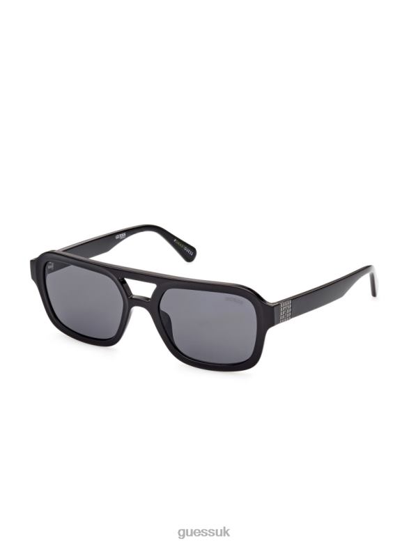 GUESS Unisex Originals Aviator Sunglasses Black Accessory V28V63700