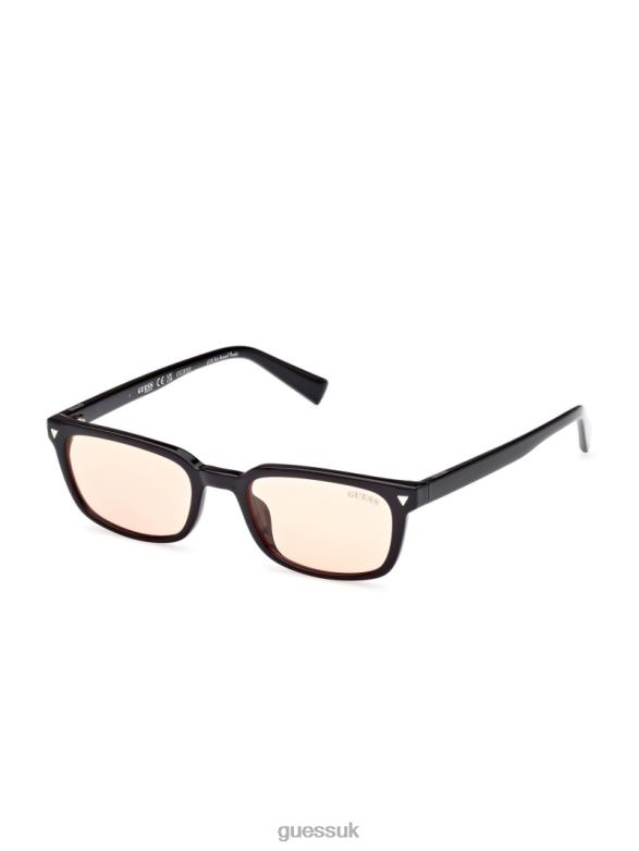 GUESS Unisex Originals Rectangle Sunglasses Black Accessory V28V63740