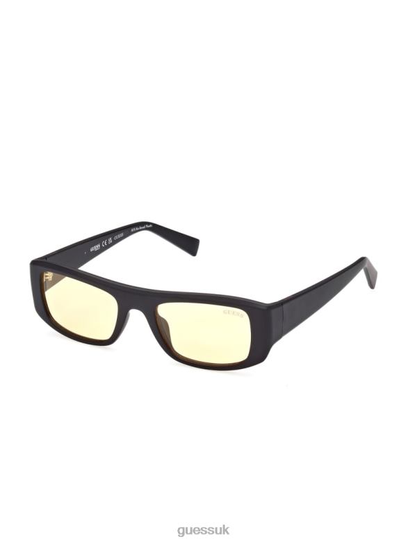 GUESS Unisex Originals Rectangle Sunglasses Black Accessory V28V63741