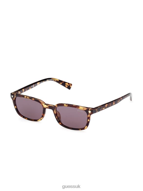 GUESS Unisex Originals Rectangle Sunglasses Brown Accessory V28V63739
