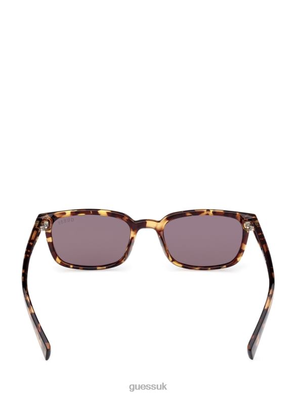 GUESS Unisex Originals Rectangle Sunglasses Brown Accessory V28V63739