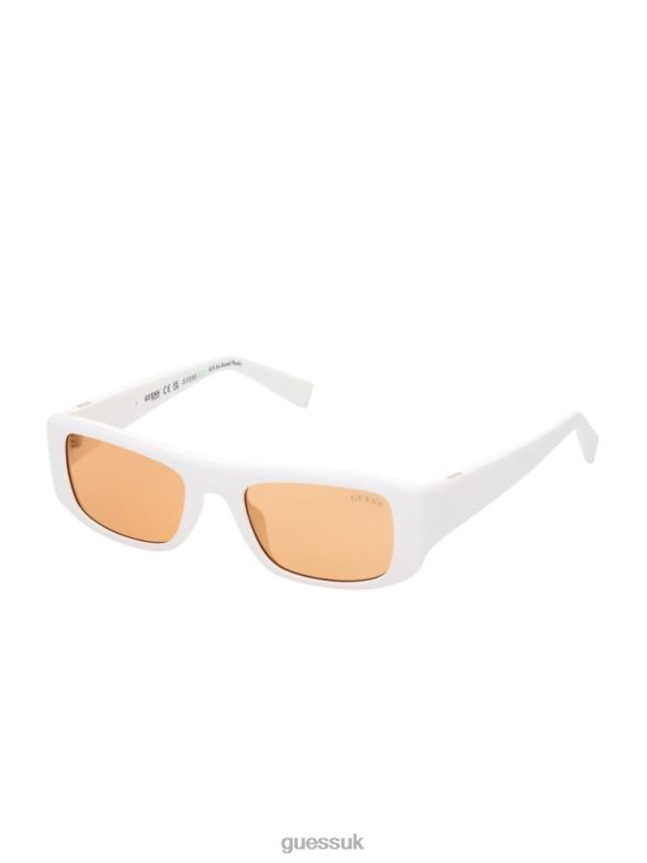 GUESS Unisex Originals Rectangle Sunglasses White Accessory V28V63743