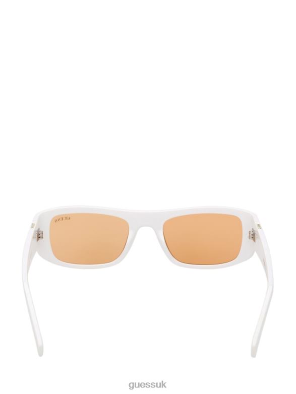 GUESS Unisex Originals Rectangle Sunglasses White Accessory V28V63743