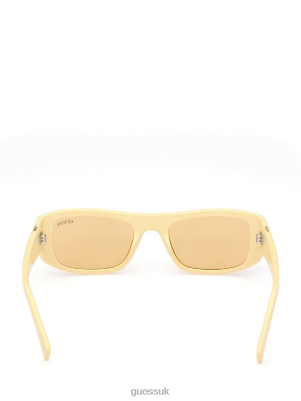 GUESS Unisex Originals Rectangle Sunglasses Yellow Accessory V28V63716