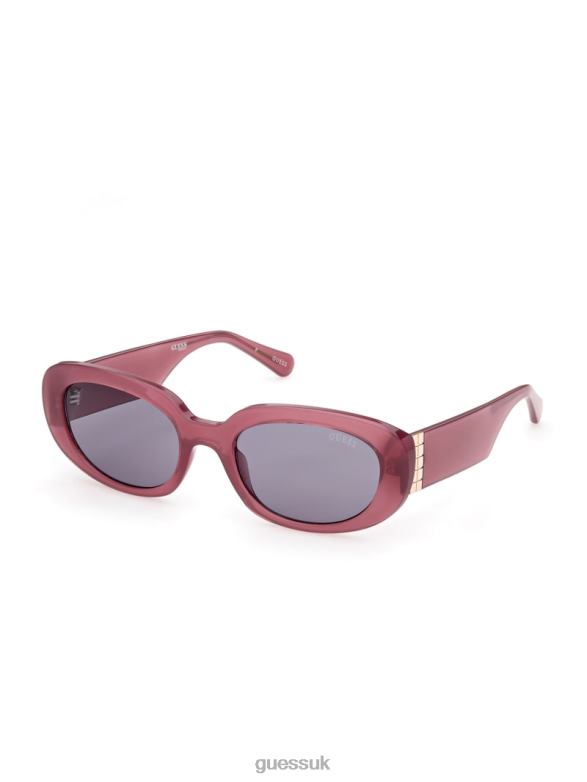GUESS Unisex Originals Round Sunglasses Pink Accessory V28V63686