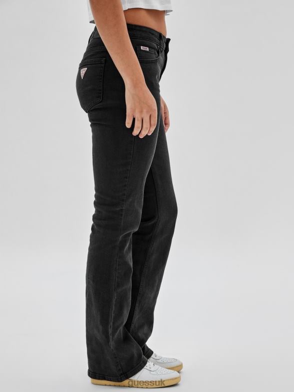 GUESS Unisex Originals Kit Bootcut Jeans Go Hyde Blk Wash Apparel V28V6172