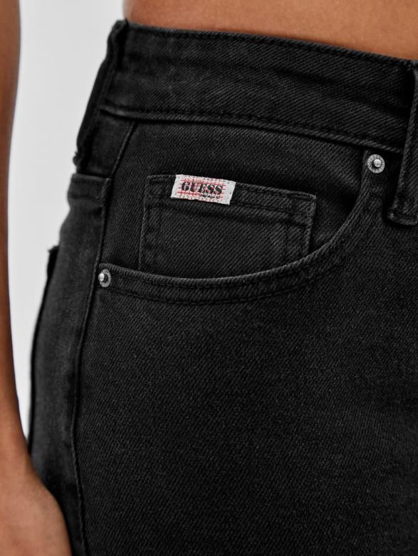 GUESS Unisex Originals Kit Bootcut Jeans Go Hyde Blk Wash Apparel V28V6172