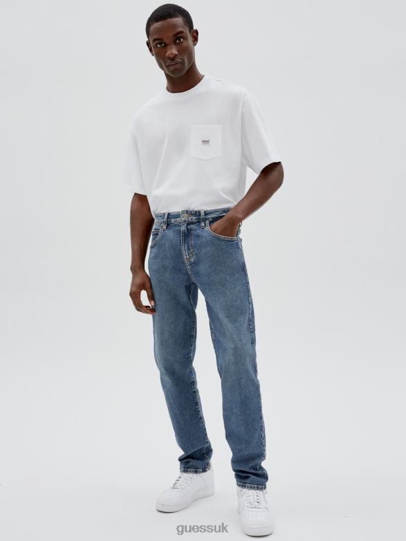 GUESS Unisex Originals Kit Straight Jeans Go Coltrane Medium Wash Apparel V28V64048