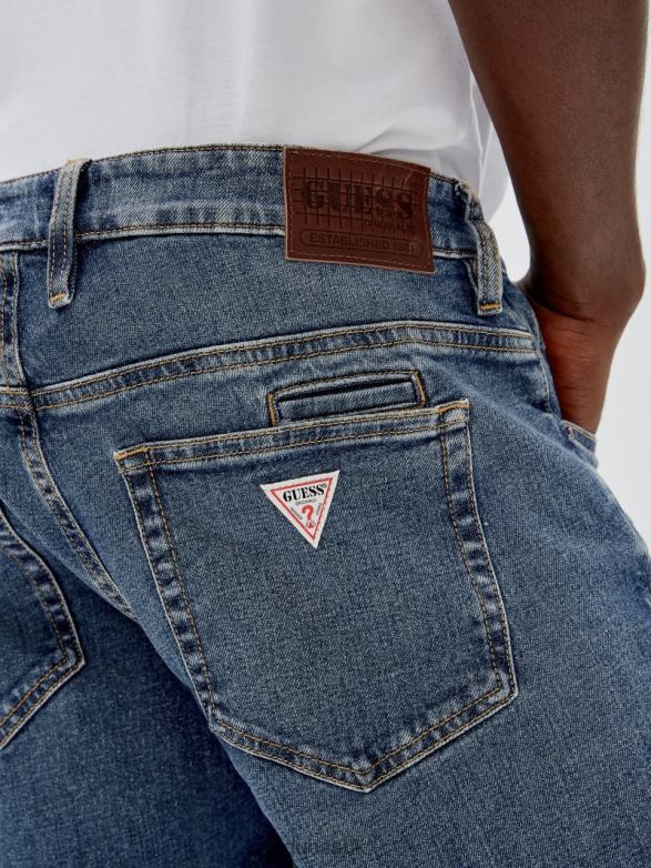 GUESS Unisex Originals Kit Straight Jeans Go Coltrane Medium Wash Apparel V28V64048