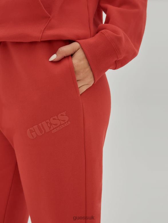 GUESS Unisex Originals Kit Sweatpants Pagoda Red Apparel V28V62470