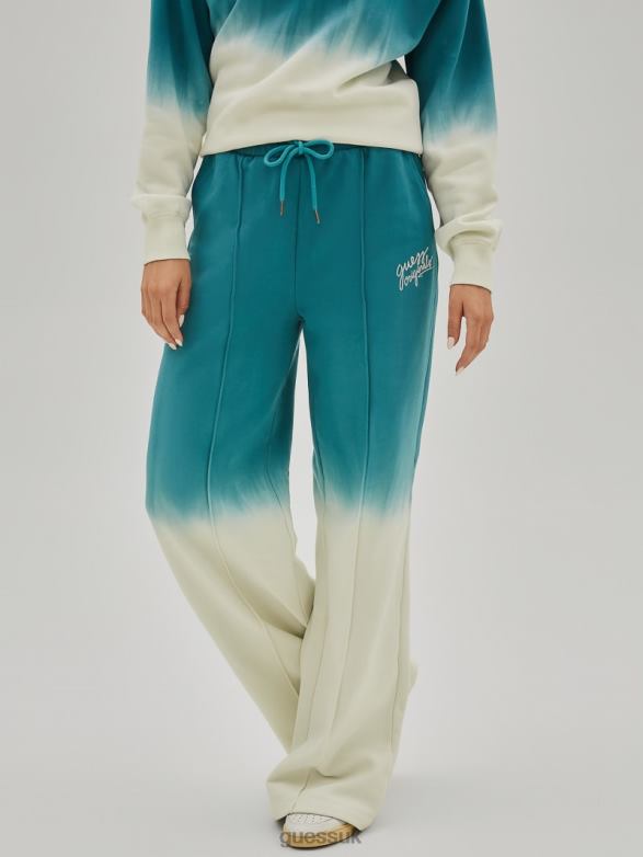 GUESS Unisex Originals Wide-Leg Sweatpants Capri Lake Multi Apparel V28V62205