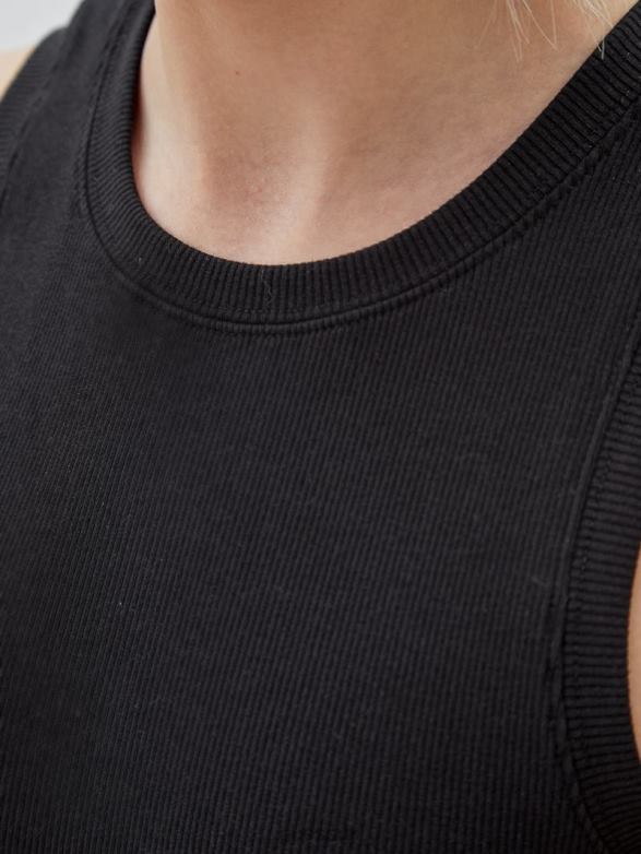 GUESS Unisex Originals Cropped Tank Black Apparel V28V61032