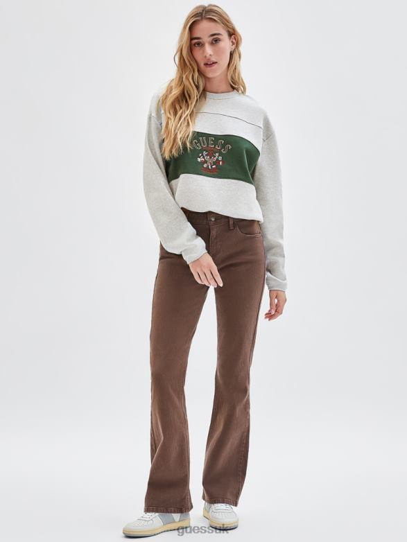 GUESS Unisex Originals Deer Crewneck Sweater Peppered Grey Heather Apparel V28V61270